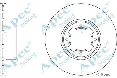 APEC BRAKING dsk114 -  Тормозной диск